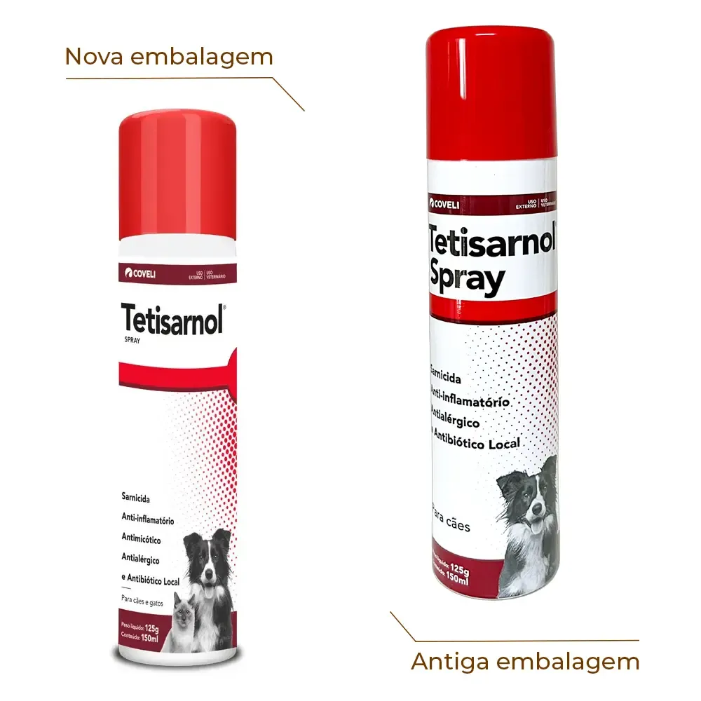 Tetisarnol Spray Aerossol para Cães e Gatos